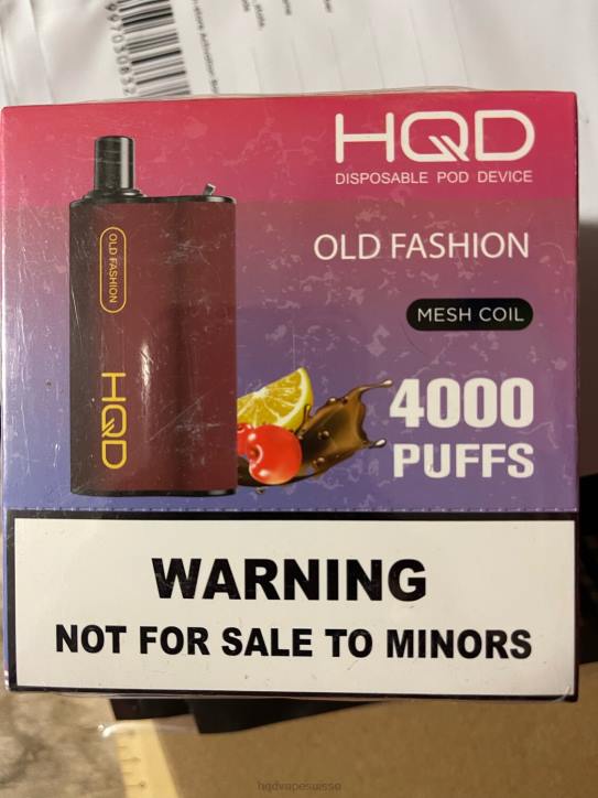 F6PN104 HQD BOX 4000 bouffées - HQD vape Zurich ancienne mode