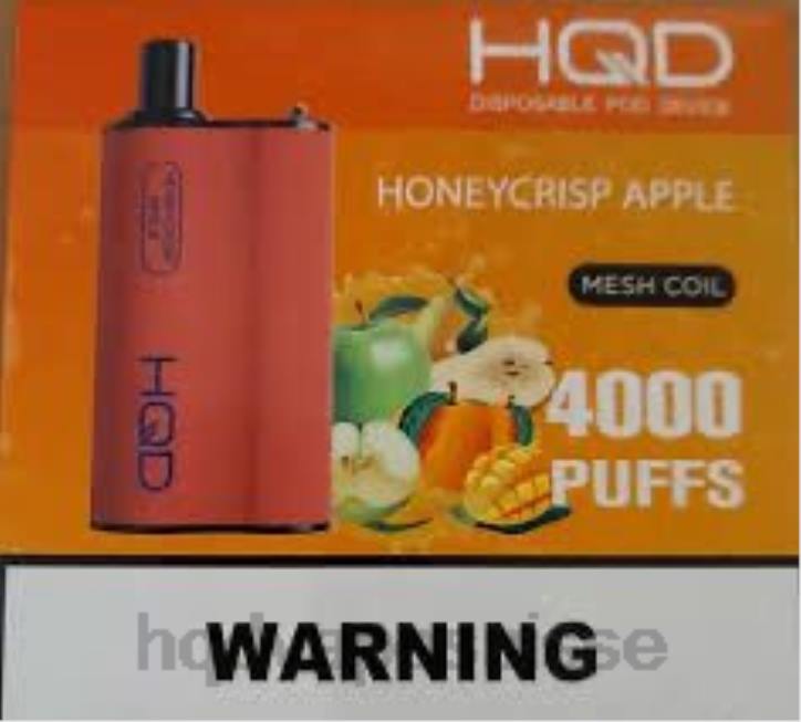 F6PN115 HQD BOX 4000 bouffées - HQD vapes for sale pomme croustillante au miel