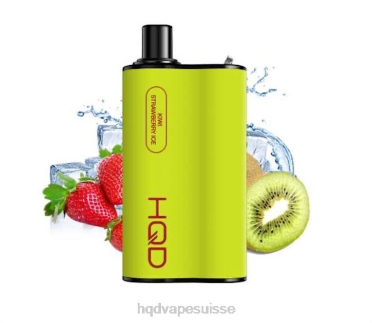 F6PN72 HQD BOX 4000 bouffées - HQD online glace à la fraise et au kiwi