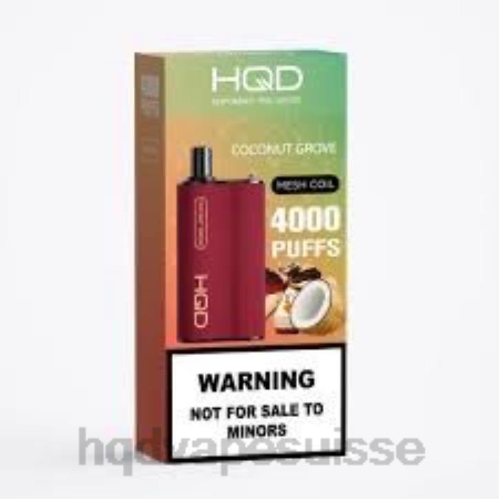 F6PN73 HQD BOX 4000 bouffées - HQD vape flavors cocoteraie