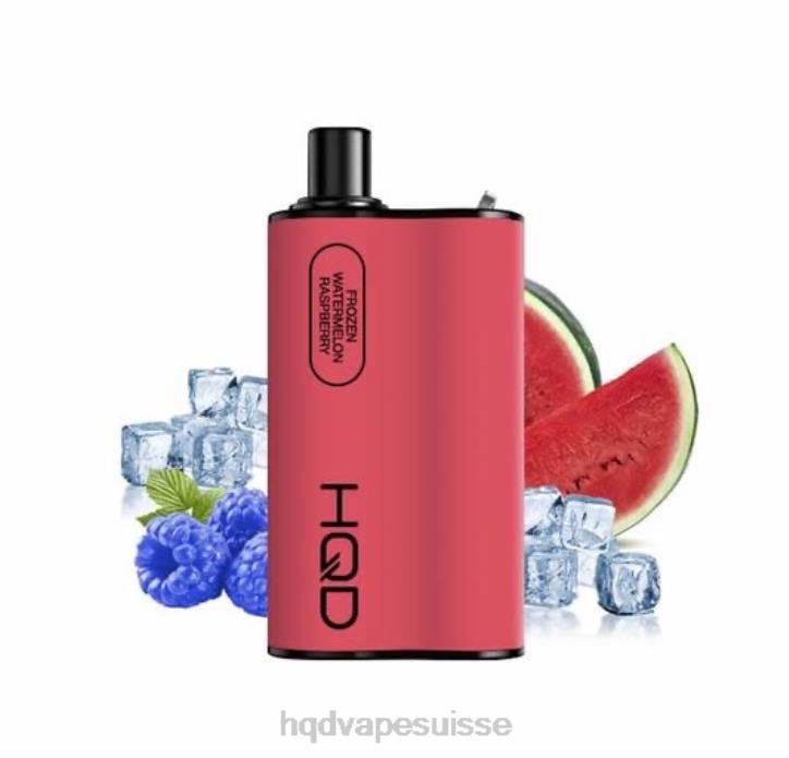 F6PN91 HQD BOX 4000 bouffées - HQD vape Genève framboise pastèque surgelée