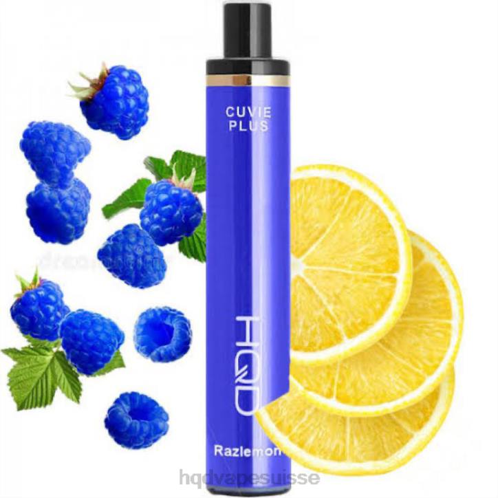 F6PN124 HQD CUVIE PLUS 1200 bouffées - HQD vape Zurich citron raz