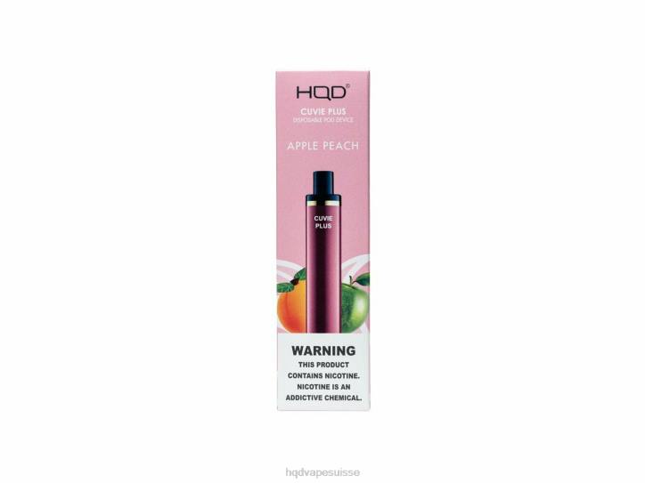 F6PN127 HQD CUVIE PLUS vape jetable - HQD vape store pêche aux pommes