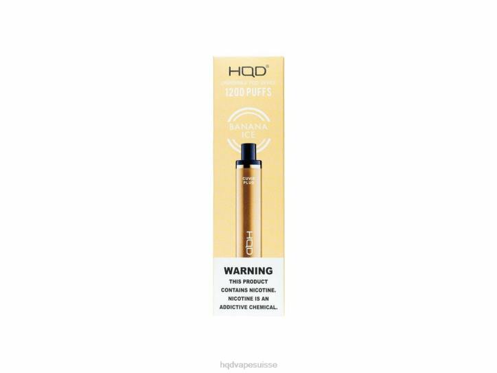 F6PN128 HQD CUVIE PLUS vape jetable - HQD vape flavours glace à la banane