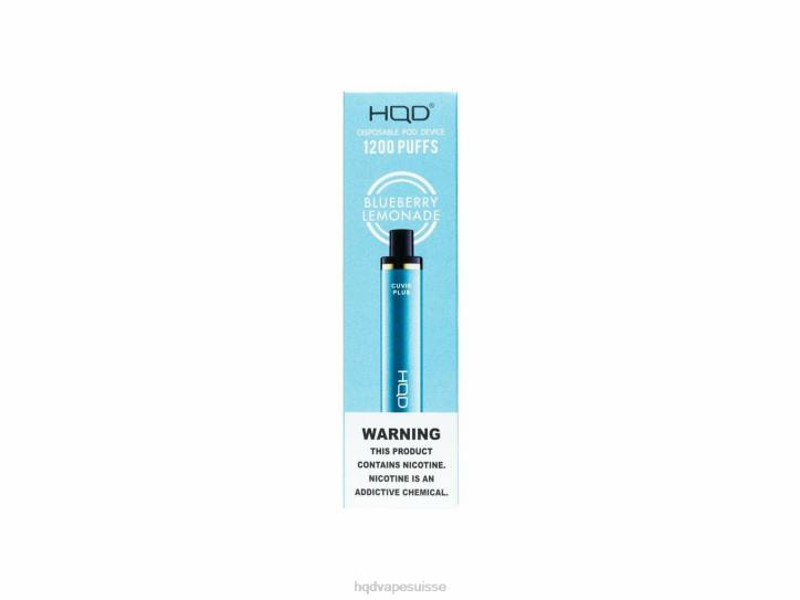 F6PN144 HQD CUVIE PLUS vape jetable - HQD vape Zurich limonade aux bleuets