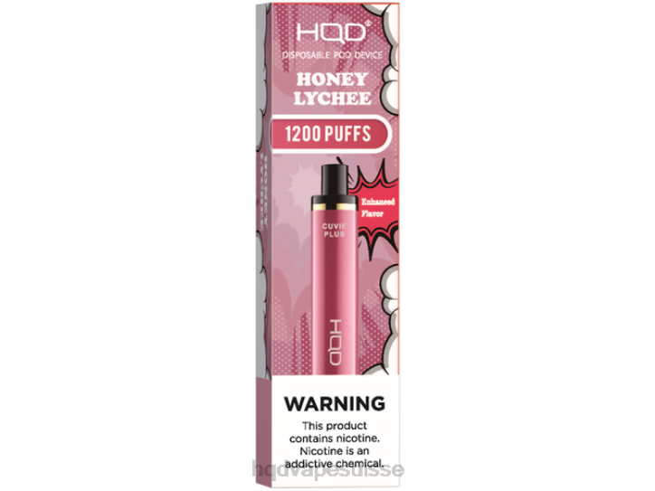 F6PN174 HQD CUVIE PLUS vape jetable - HQD vape Zurich litchi au miel