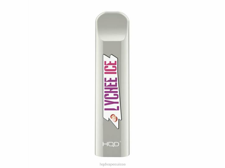 F6PN178 HQD CUVIE jetable - HQD vape flavours glace au litchi