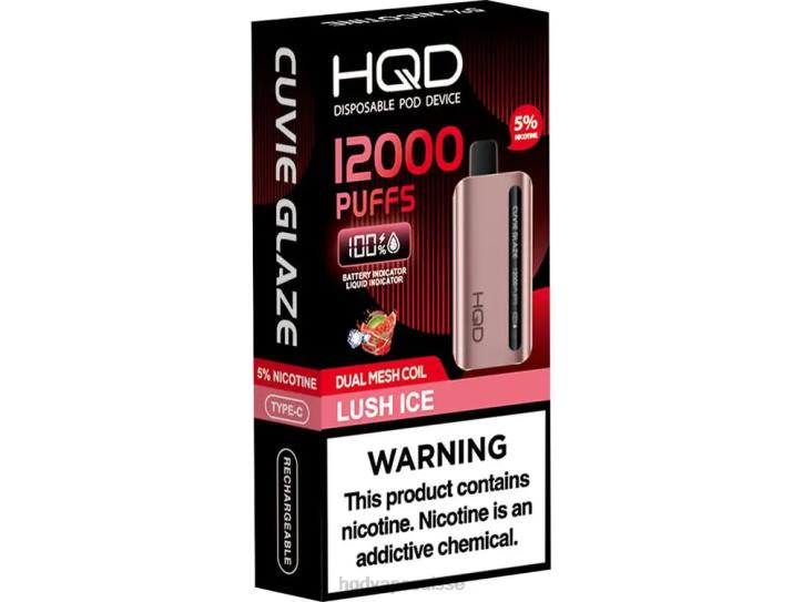 F6PN210 HQD CUVIE GLAZE vape jetable 12000 - HQD vape Suisse glace luxuriante