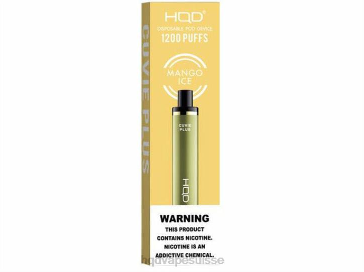 F6PN216 HQD CUVIE PLUS vape jetable - HQD vape avis glace à la mangue