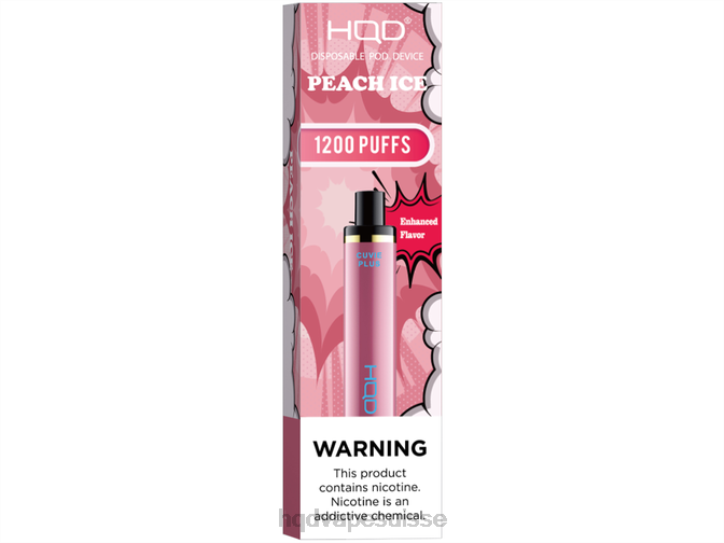 F6PN230 HQD CUVIE PLUS vape jetable - HQD vape Suisse glace à la pêche