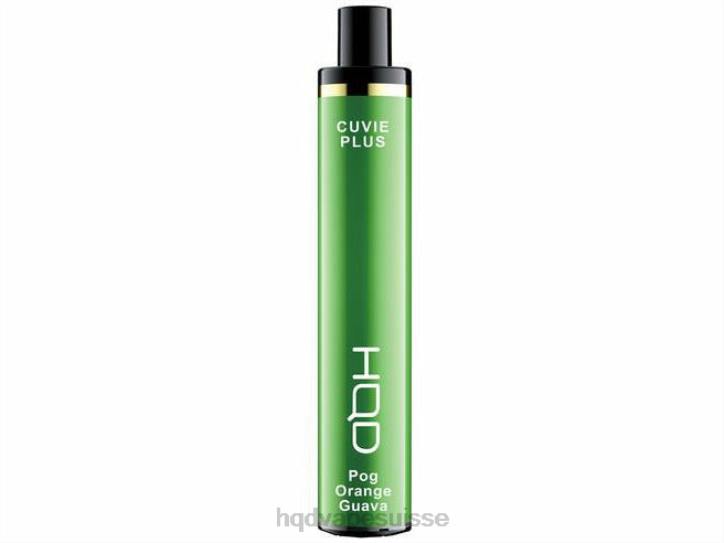 F6PN238 HQD CUVIE PLUS vape jetable - HQD vape flavours goyave orange pog