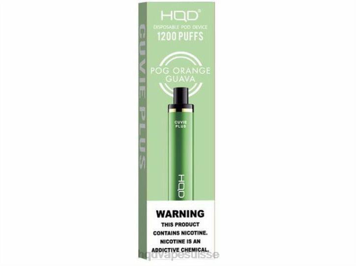 F6PN238 HQD CUVIE PLUS vape jetable - HQD vape flavours goyave orange pog
