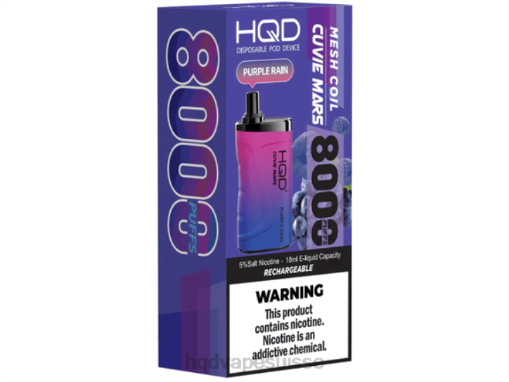 F6PN239 HQD CUVIE MARS jetable - HQD prix pluie mauve