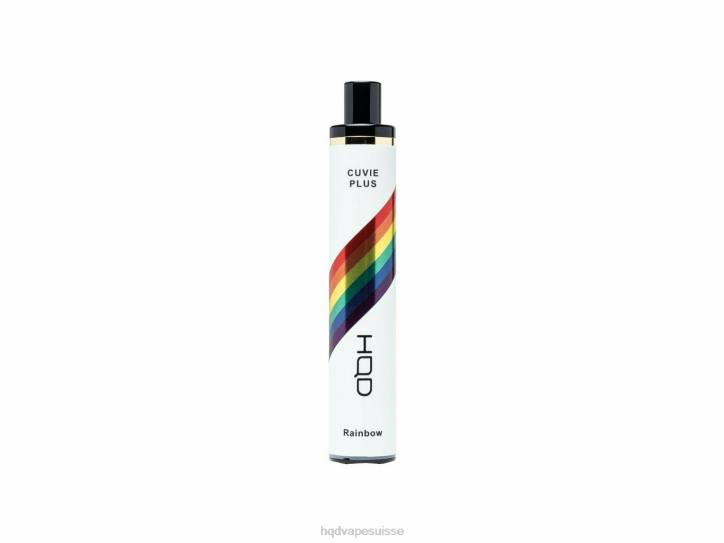 F6PN241 HQD CUVIE PLUS jetable - HQD vape Genève arc-en-ciel