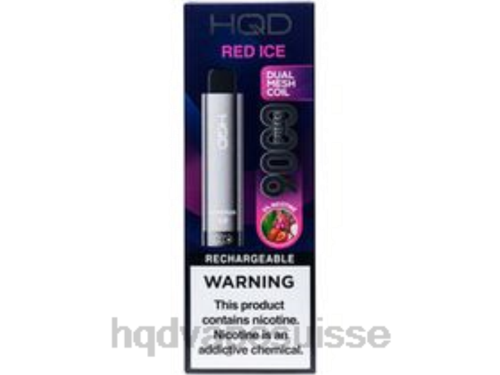 F6PN245 HQD CUVIE PLUS 2.0 jetable - HQD vapes for sale glace rouge