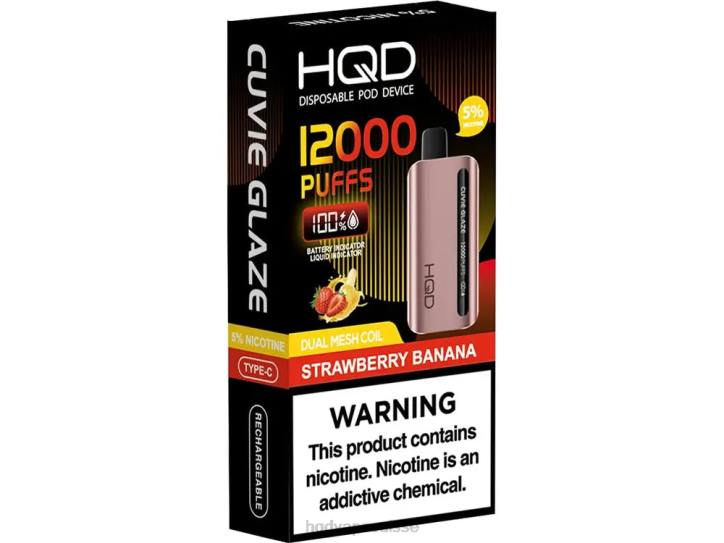 F6PN254 HQD CUVIE GLAZE vape jetable 12000 - HQD vape Zurich fraise banane