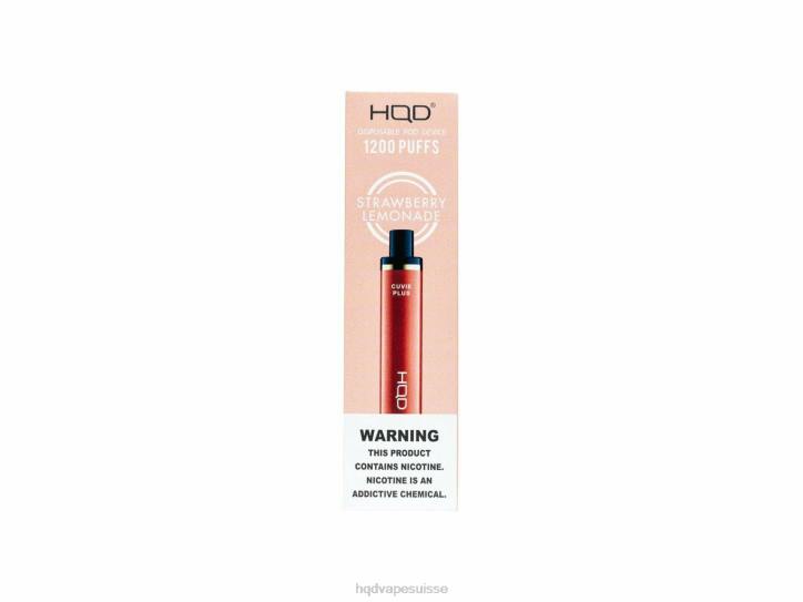 F6PN257 HQD CUVIE PLUS vape jetable - HQD vape store Limonade de fraise