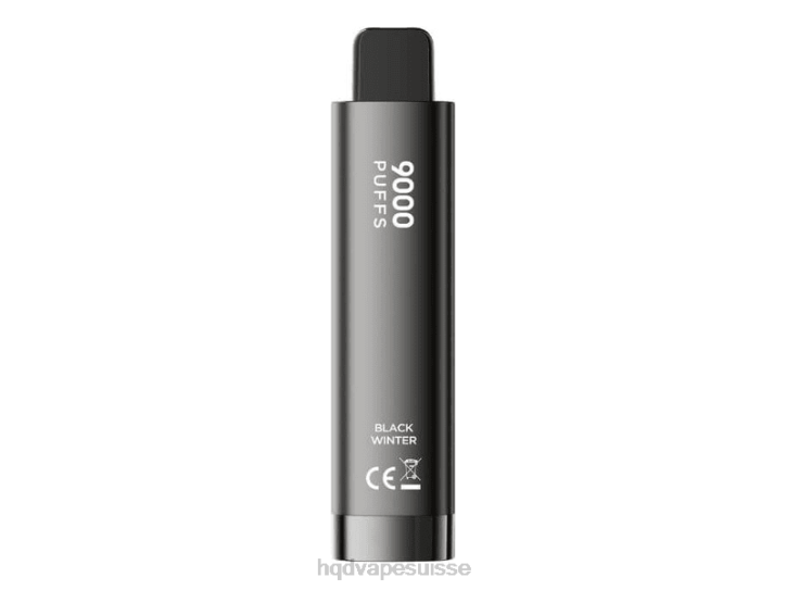 F6PN271 HQD CUVIE 9000 PUFFS jetable - HQD vape Genève hiver noir