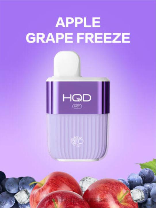 F6PN59 HQD HOT 5000 bouffées - HQD prix geler les pommes et les raisins