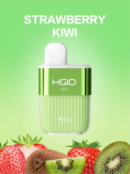 F6PN63 HQD HOT 5000 bouffées - HQD vape flavors fraise-kiwi
