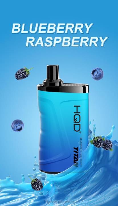 F6PN10 HQD TITAN 7000 bouffées - HQD vape Suisse myrtille framboise