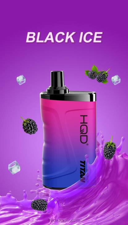 F6PN14 HQD TITAN 7000 bouffées - HQD vape Zurich glace noir