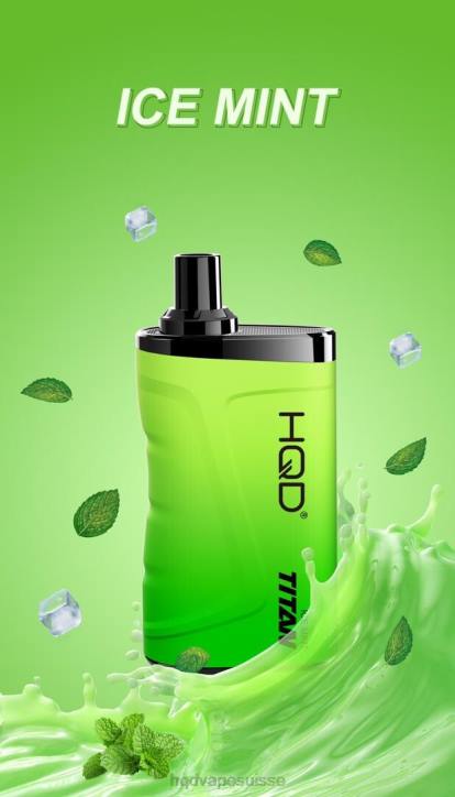 F6PN17 HQD TITAN 7000 bouffées - HQD vape store menthe glacée