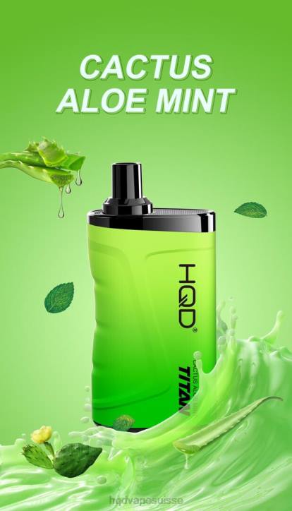 F6PN2 HQD TITAN 7000 bouffées - HQD online cactus aloès menthe