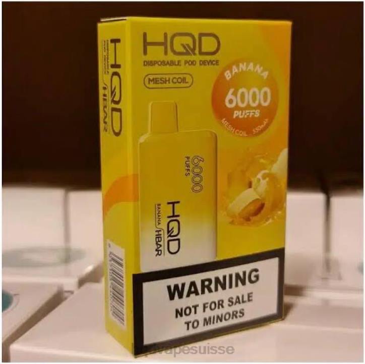 F6PN47 HQD HBAR 6000 bouffées - HQD vape store banane