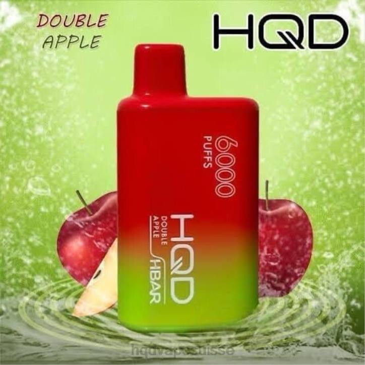 F6PN49 HQD HBAR 6000 bouffées - HQD prix double pomme